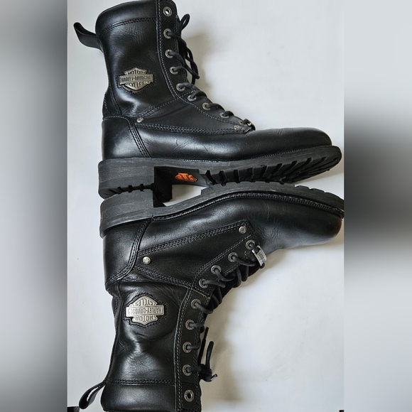 Harley-Davidson Men's Rugged Black Boots Size 9.5 - Picture 8 of 11